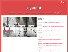 Tablet Screenshot of ergonoma.com